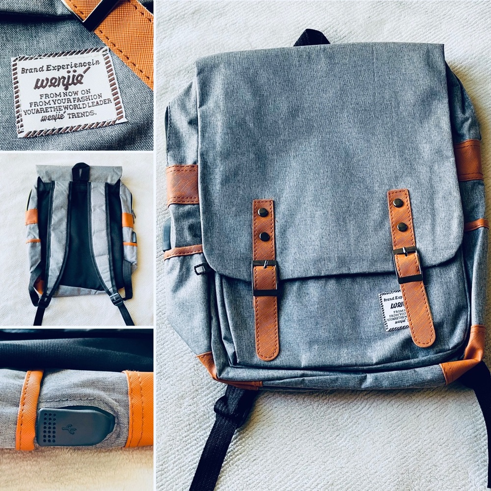 Wenjie backpacks (2 Color Options Dark & Light Gray)  *NEVER USED*